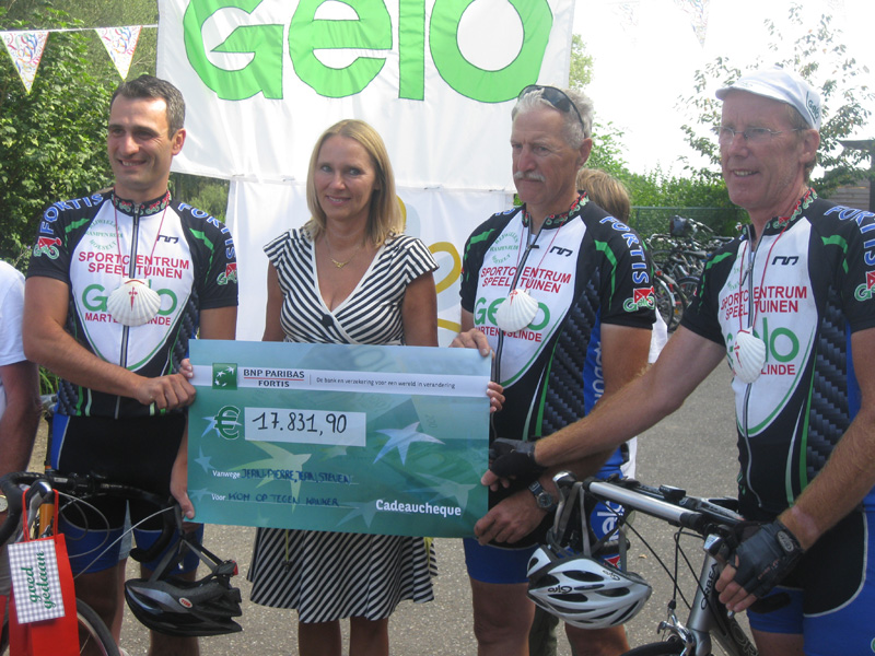 opbrengst De cheque...